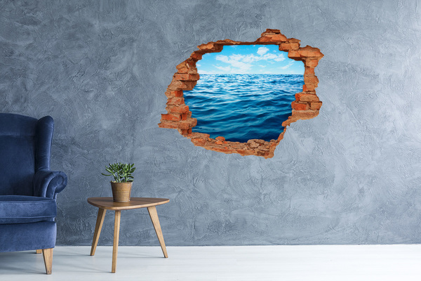 3D wall hole Ocean view