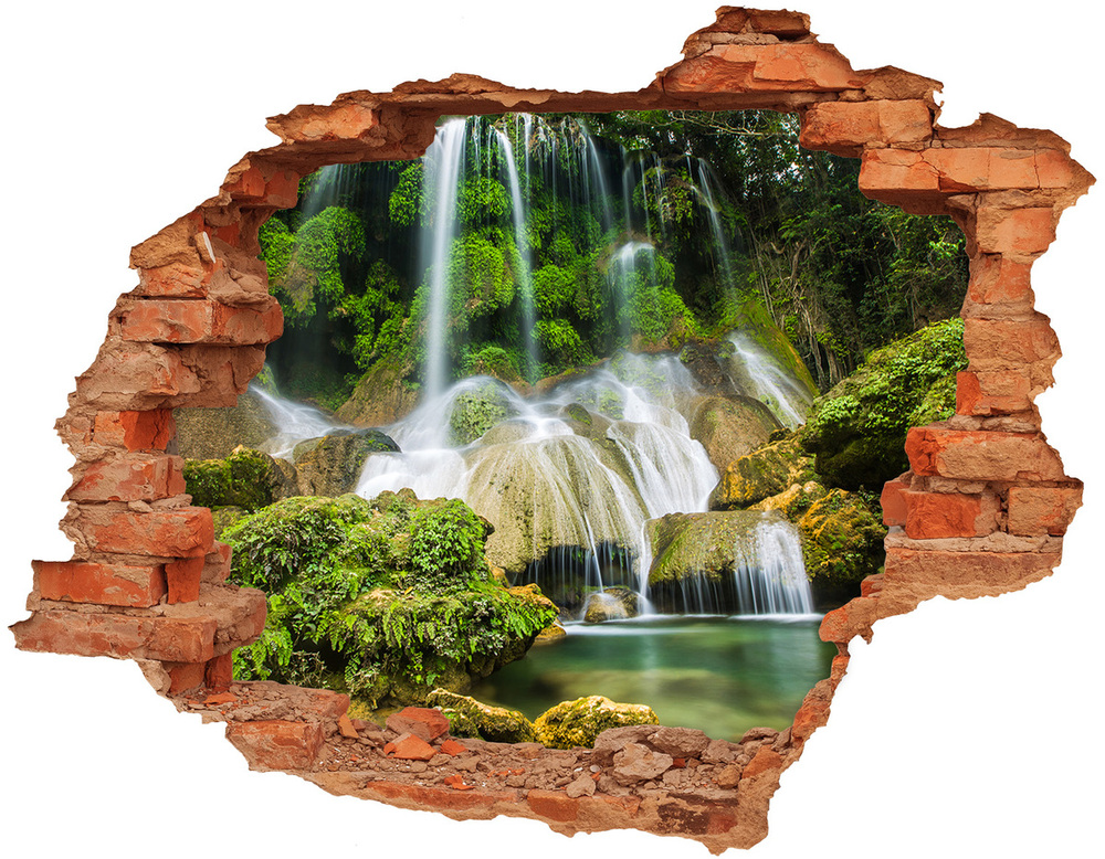 Hole wall sticker Waterfall