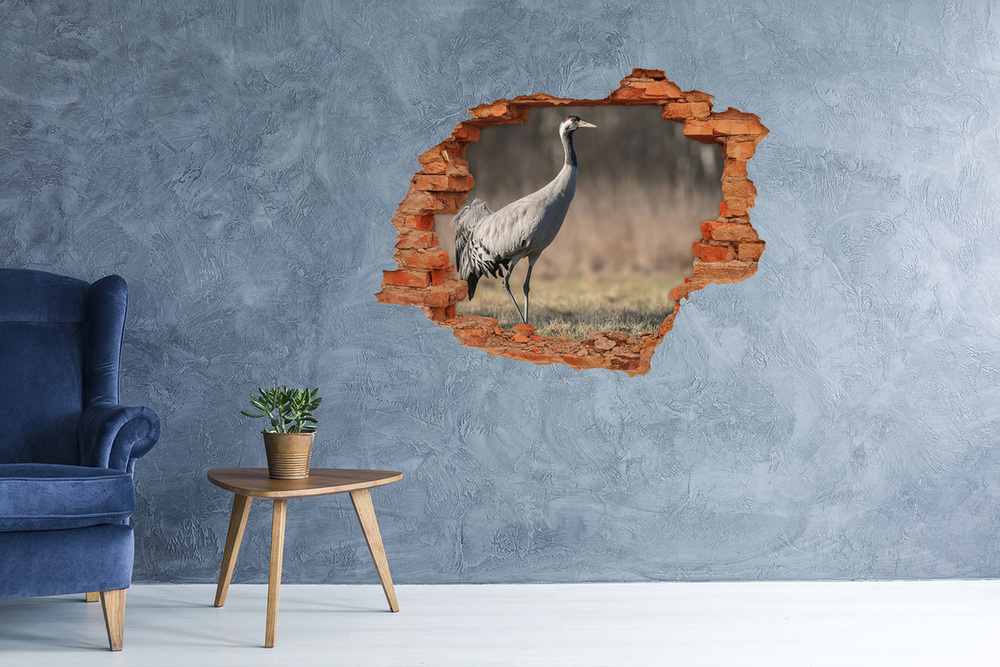 Hole wall sticker Heron