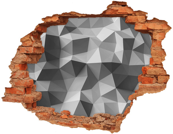 Hole in the wall decal Geometric hole in the wall