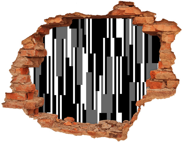 Hole wall sticker Modern art on the wall