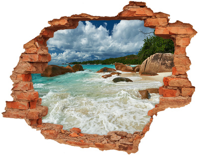 Hole in the wall decal A Mysterious Beach in Paradise