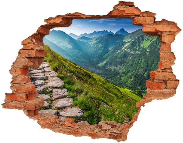 Hole in the wall sticker Path in the Tatra Mountains