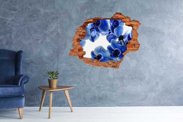 3D wall hole wallpaper A flower paradise behind the wall