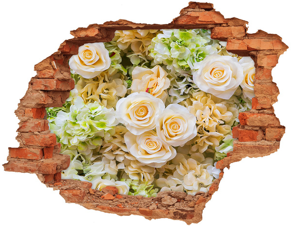 Hole wall sticker Roses