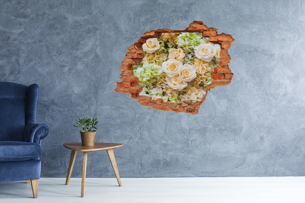 Hole wall sticker Roses