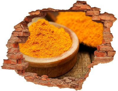 Hole wall sticker Turmeric seasoning