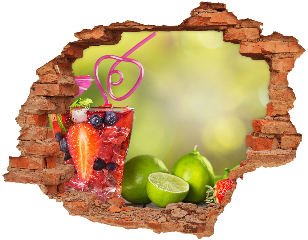 Hole wall sticker Fruit cocktail