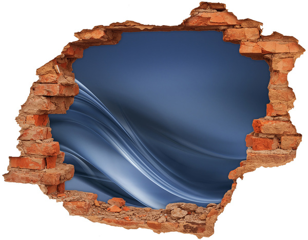 Hole in the wall sticker A hole in the wall with a view of the sky