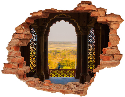 Hole in the wall decal Fort AGRA India