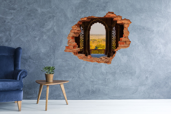 Hole in the wall decal View from the castle ruins