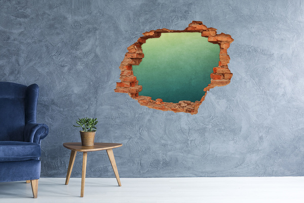 Hole in the wall sticker Sea gradient