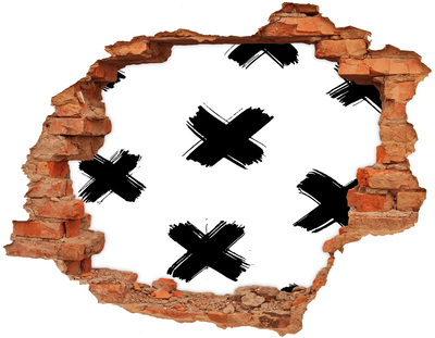 Hole in the wall sticker Stylish hole in the wall