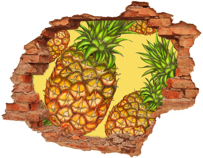 Hole wall sticker Pineapple Color Leak