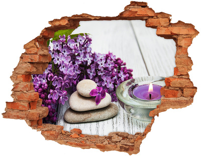 3D wall hole A floral oasis of peace