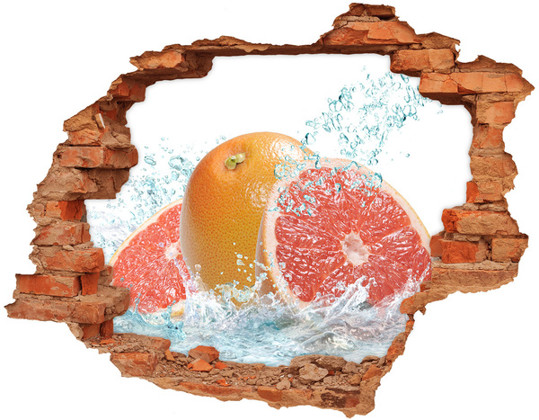 Hole in the wall decal Fruit paradise with a waterfall