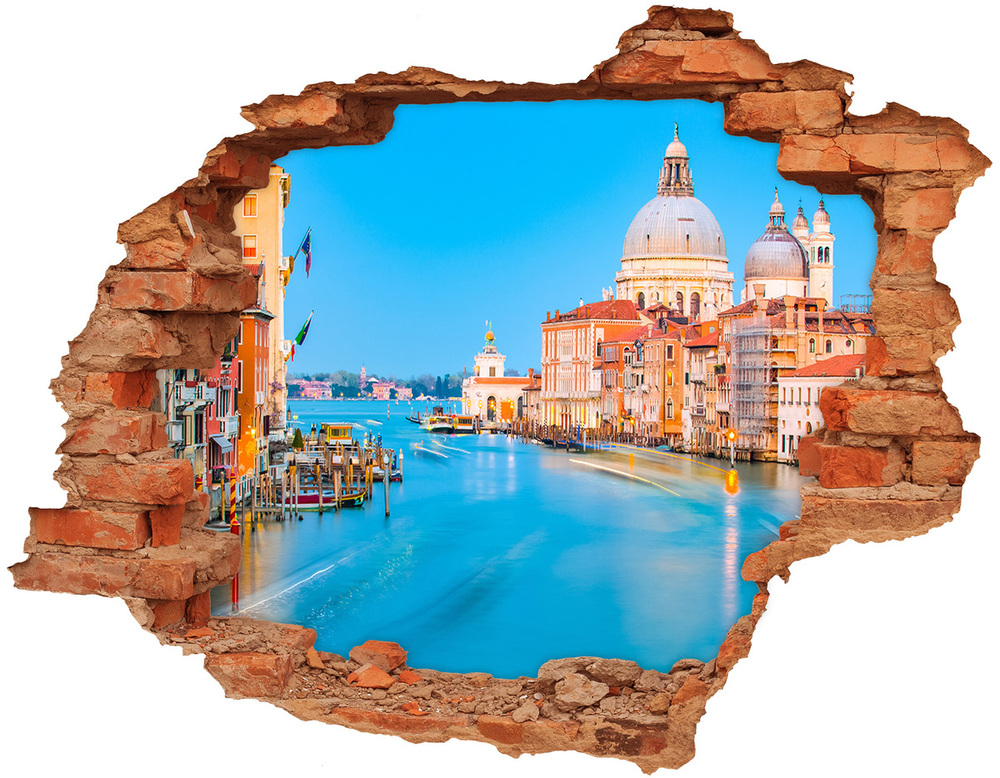 Hole in the wall sticker Venice Italy