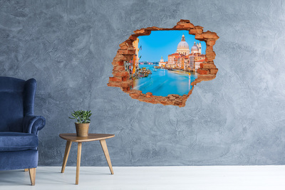 Hole in the wall sticker View of Venice