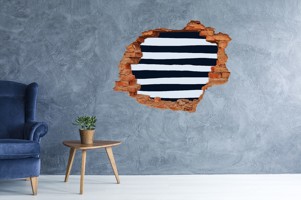 3D wall hole Background with stripes