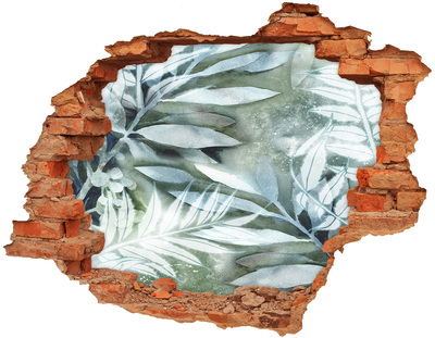 Hole wall sticker Leaves