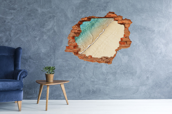 Hole wall sticker Beach wave