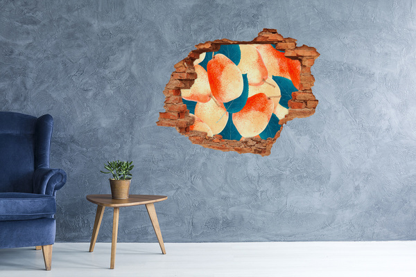 Hole wall sticker Fruit paradise behind the wall