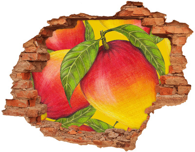 Hole wall sticker Juicy Mango in the Wall Hole