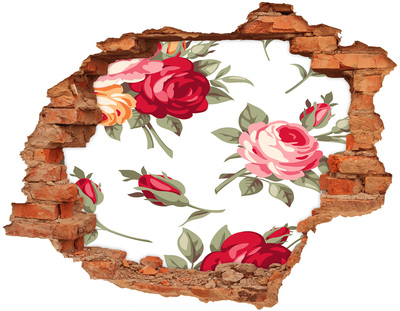Hole in the wall decal Flower Hole in the Wall