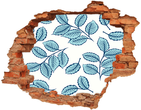 Hole in the wall sticker Leaves