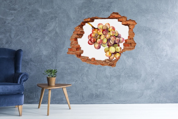 Hole in the wall sticker Bunch of grapes