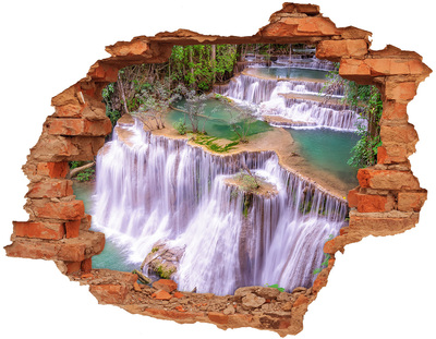 Hole wall sticker Waterfalls in Paradise