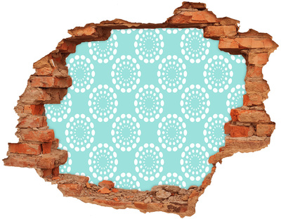 3D wall hole Geometric background