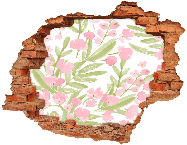 3D wall hole Hole in the Wall Floral Motif
