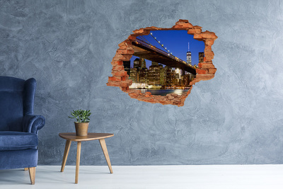 Hole in the wall sticker Manhattan New York