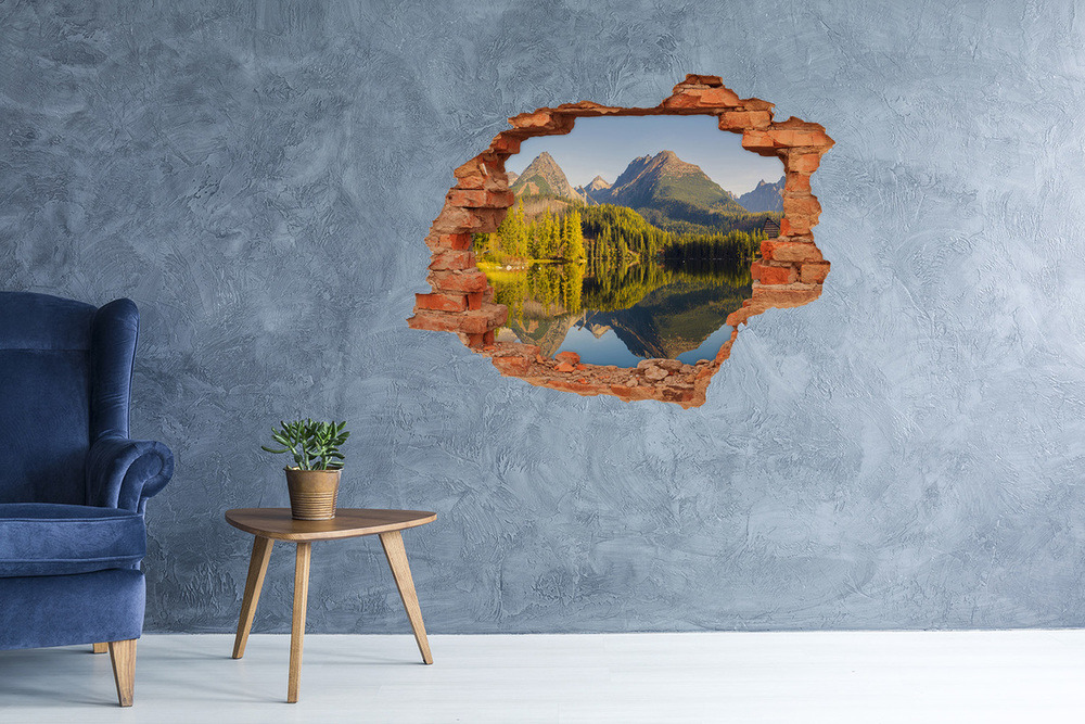 Hole in the wall sticker Panorama of the Tatra Mountains