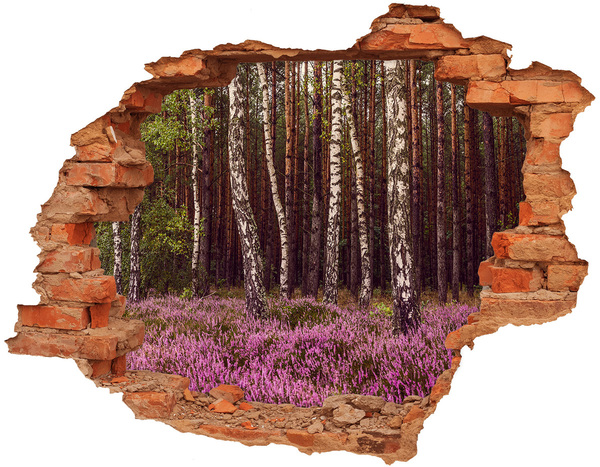 Hole wall sticker Forest Oasis in the Hole