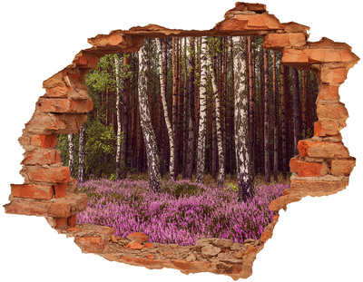 Hole wall sticker Forest Oasis in the Hole