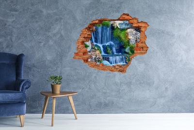 Hole in the wall decal A waterfall in a green setting
