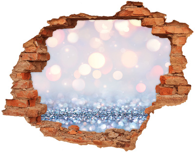 3D wall hole wallpaper Shiny background