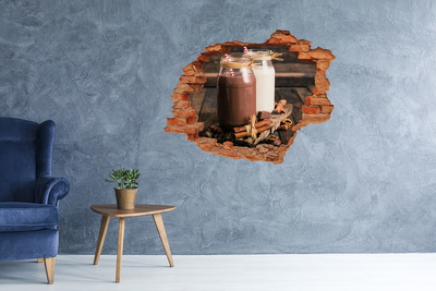 3D wall hole Chocolate delicacies in a natural setting
