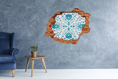 Hole wall sticker Arab pattern