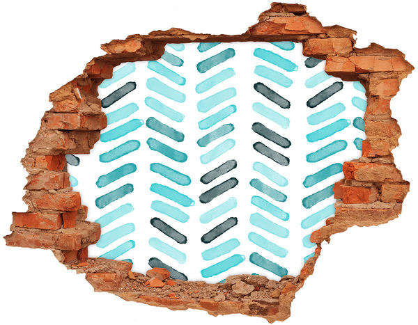 3D wall hole Interior in a modern style