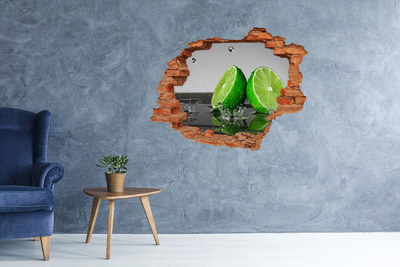 Hole wall sticker Lime