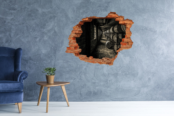 Hole in the wall sticker Bourbon barrels