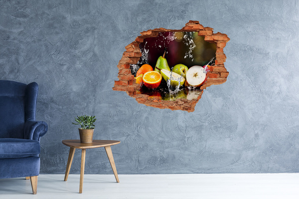 3D wall hole Fruit and water