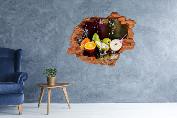 3D wall hole Fruit paradise behind the wall