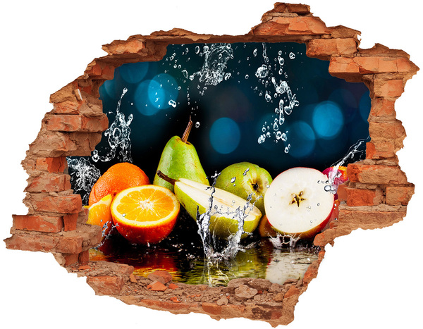 Hole wall sticker Fruit Waterfall