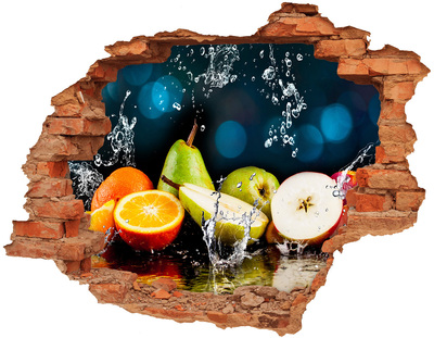 Hole wall sticker Fruit and water