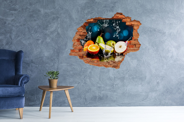 Hole wall sticker Fruit and water