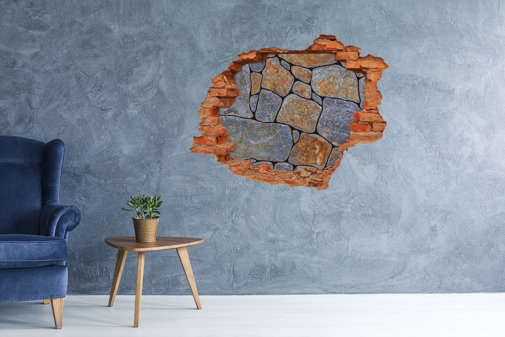 Hole in the wall decal Stones